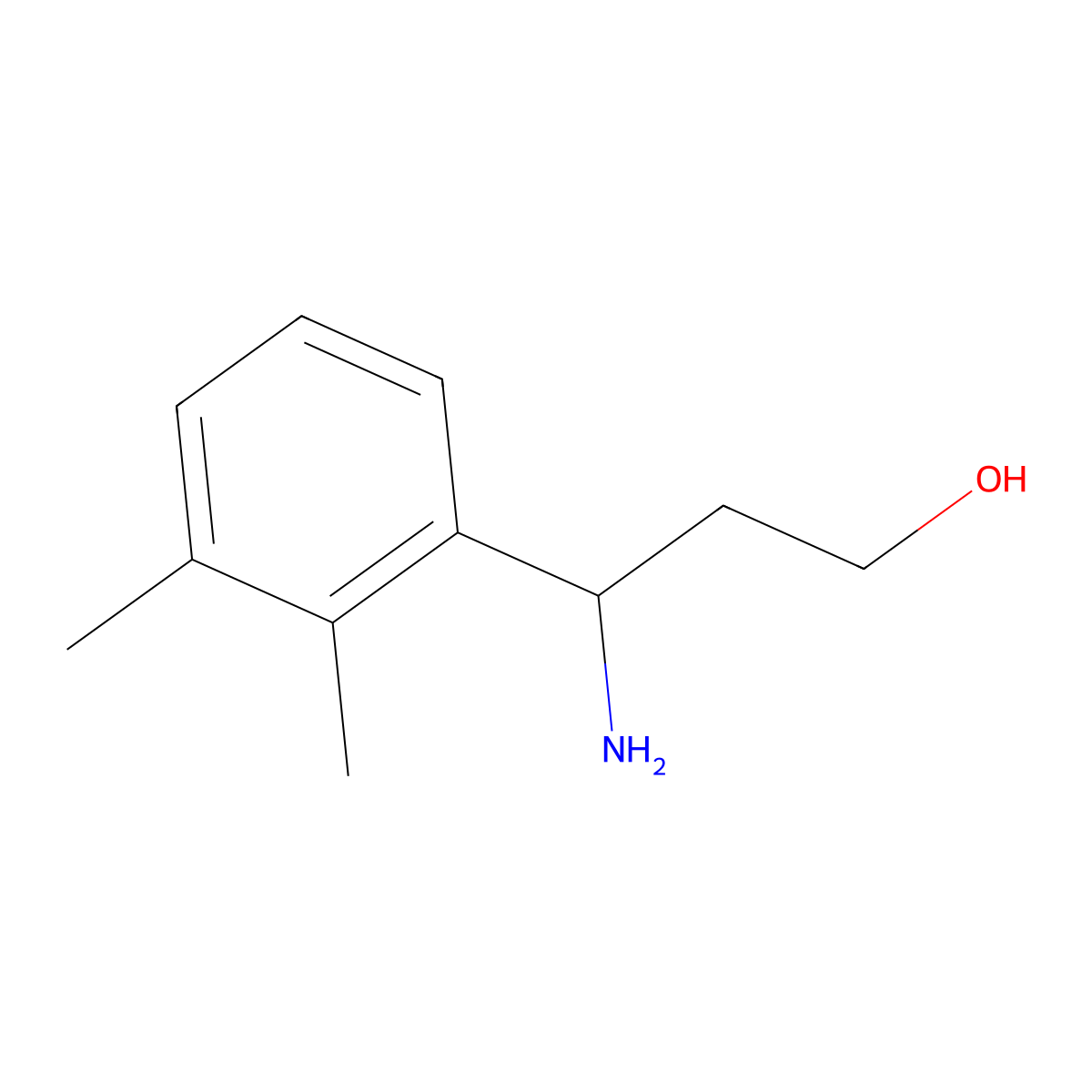 3-Amino-3-(2,3-dimethylphenyl)propan-1-ol molecular structure, CAS 1201907-22-3