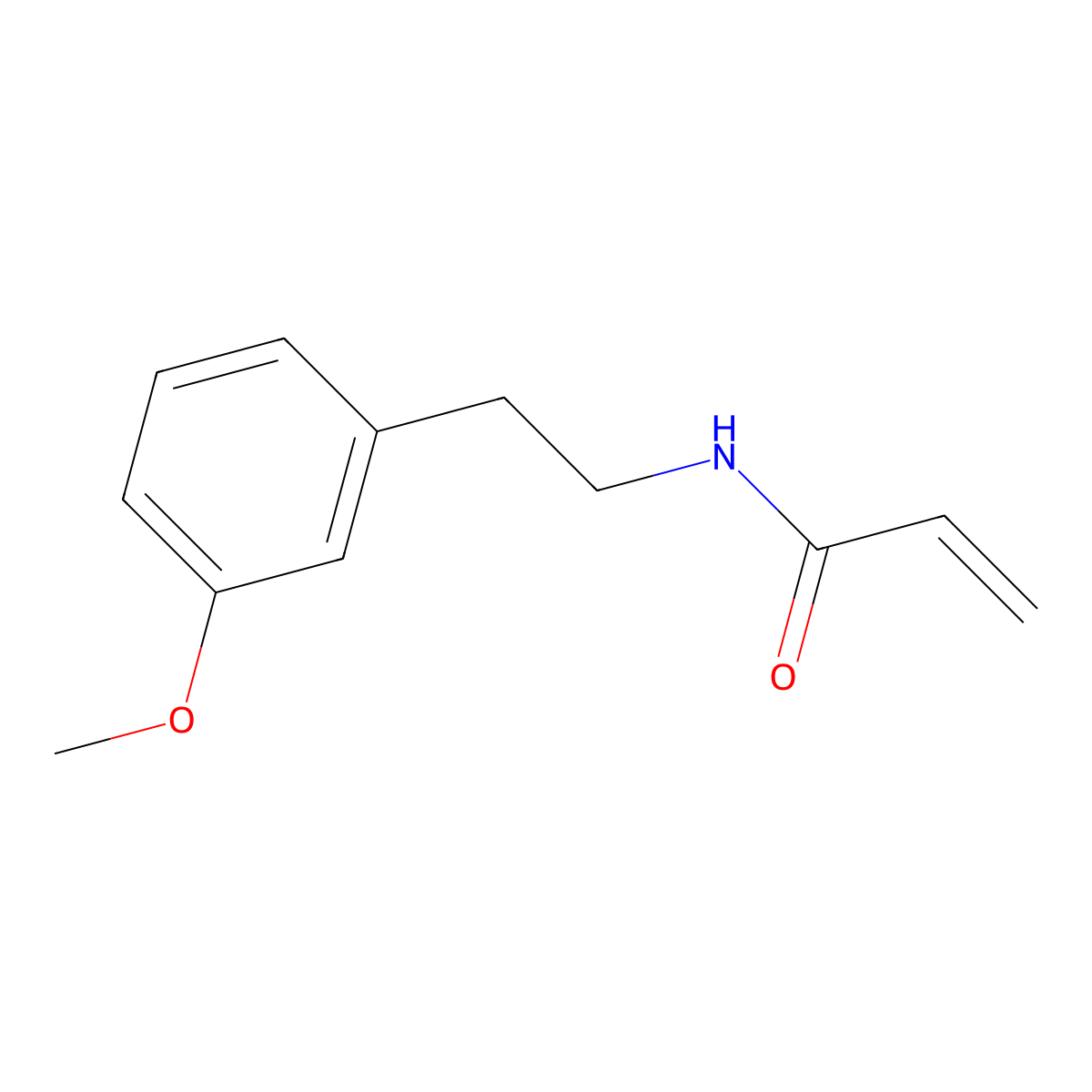 N-[2-(3-methoxyphenyl)ethyl]prop-2-enamide molecular structure, CAS 1201920-98-0