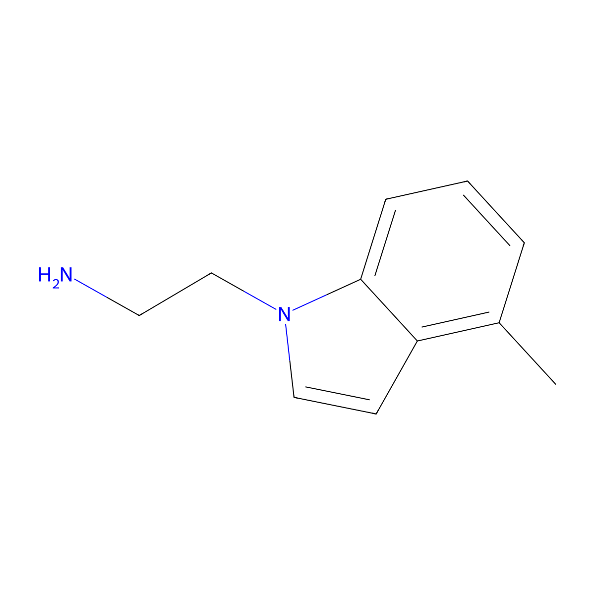 2-(4-methyl-1H-indol-1-yl)ethanamine molecular structure, CAS 120194-94-7