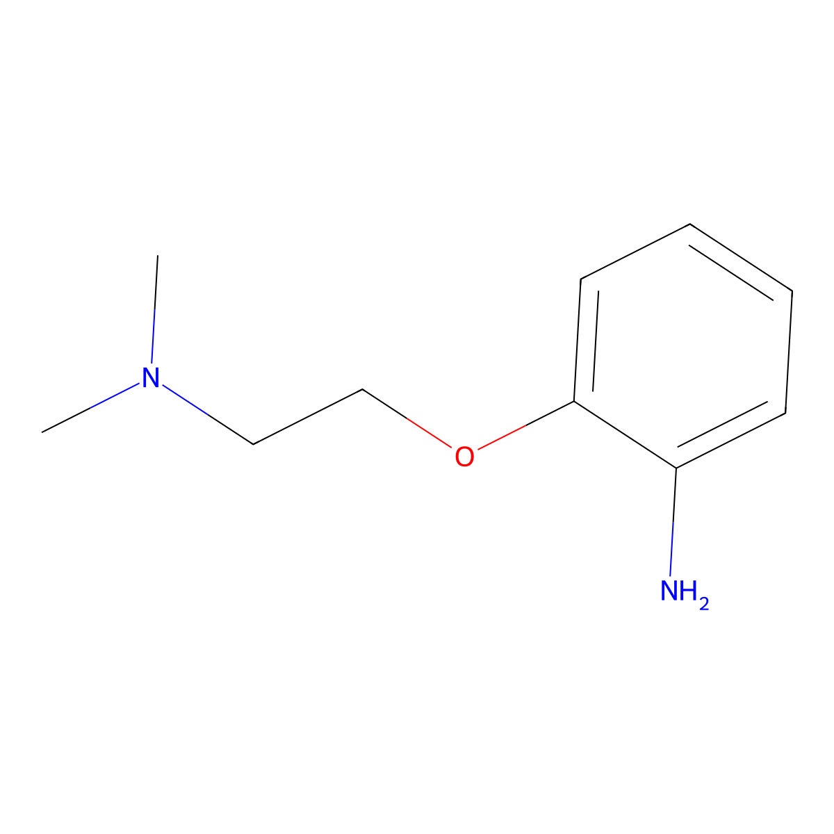 2-[2-(Dimethylamino)ethoxy]aniline molecular structure, CAS 1202-00-2