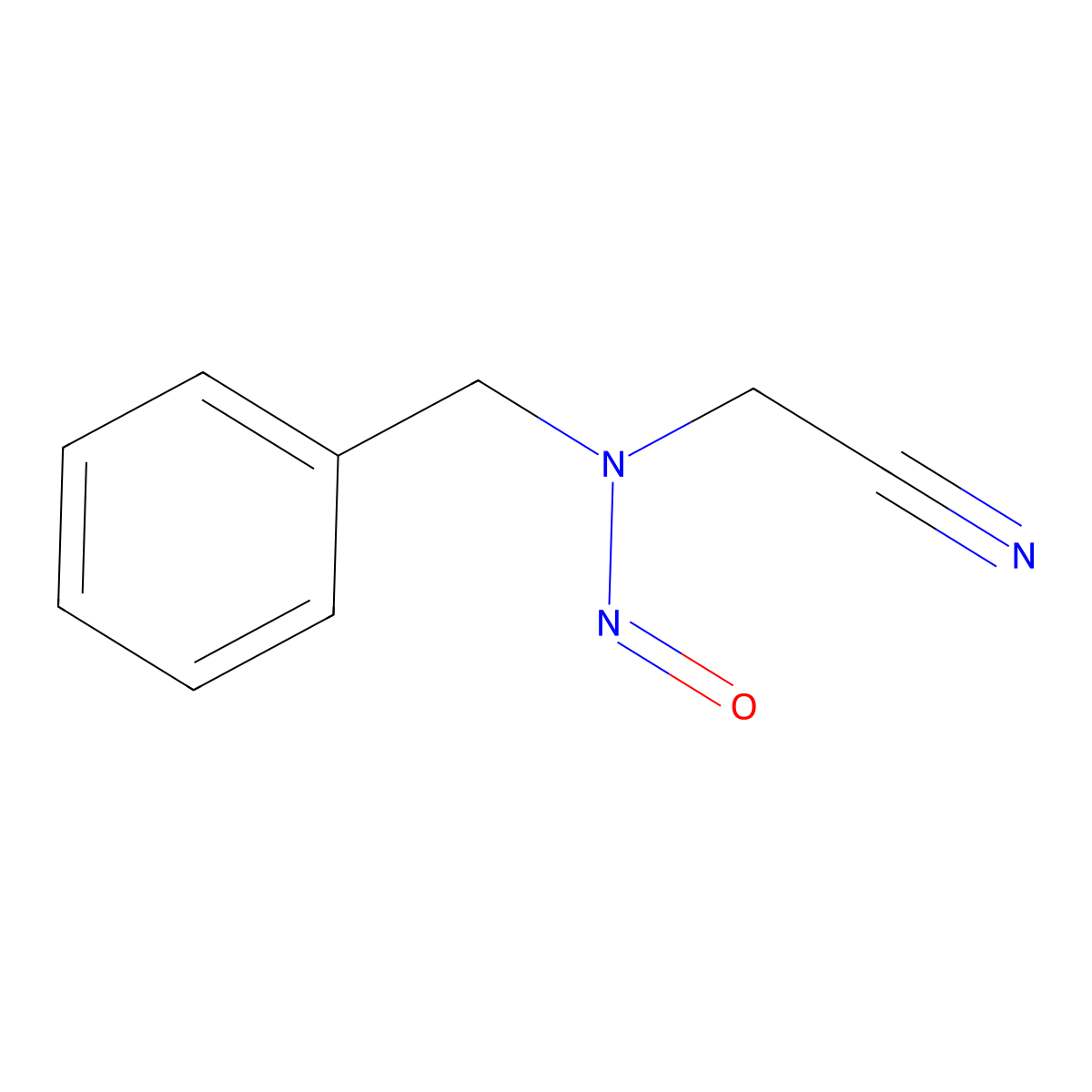 Acetonitrile, (nitroso(phenylmethyl)amino)- molecular structure, CAS 1202-33-1