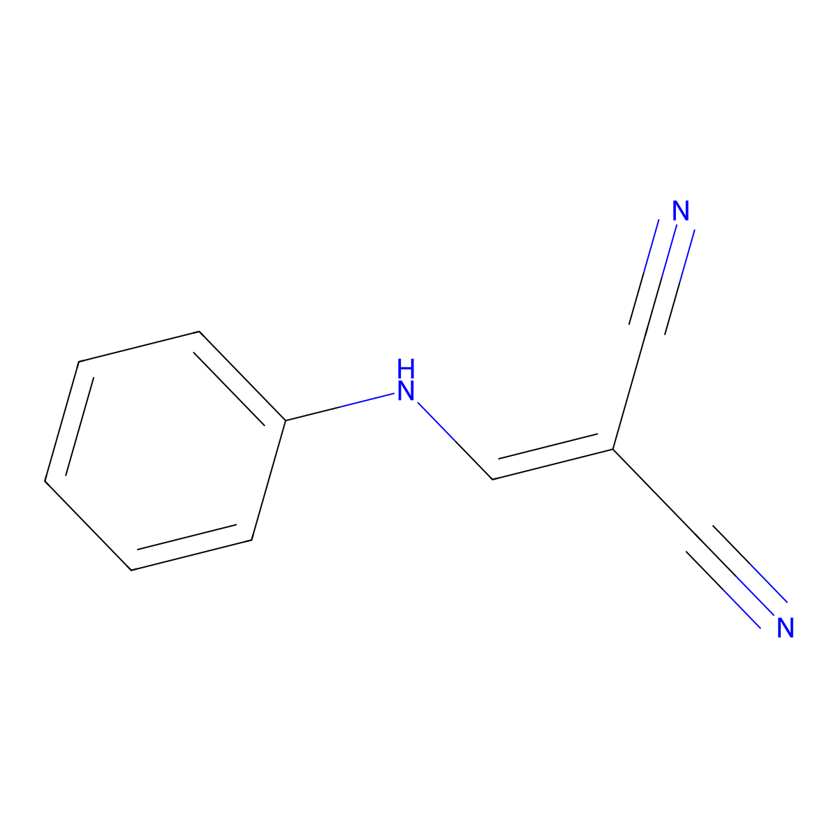 2-(Anilinomethylene)malononitrile molecular structure, CAS 1202-48-8