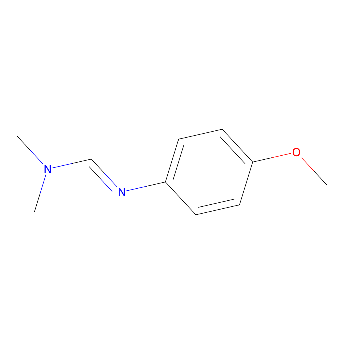 N'-(4-Methoxyphenyl)-N,N-dimethylmethanimidamide molecular structure, CAS 1202-62-6