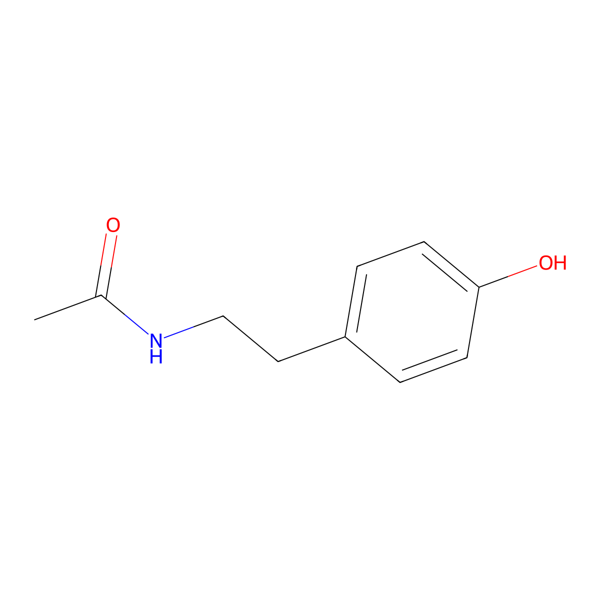 N-Acetyltyramine molecular structure, CAS 1202-66-0