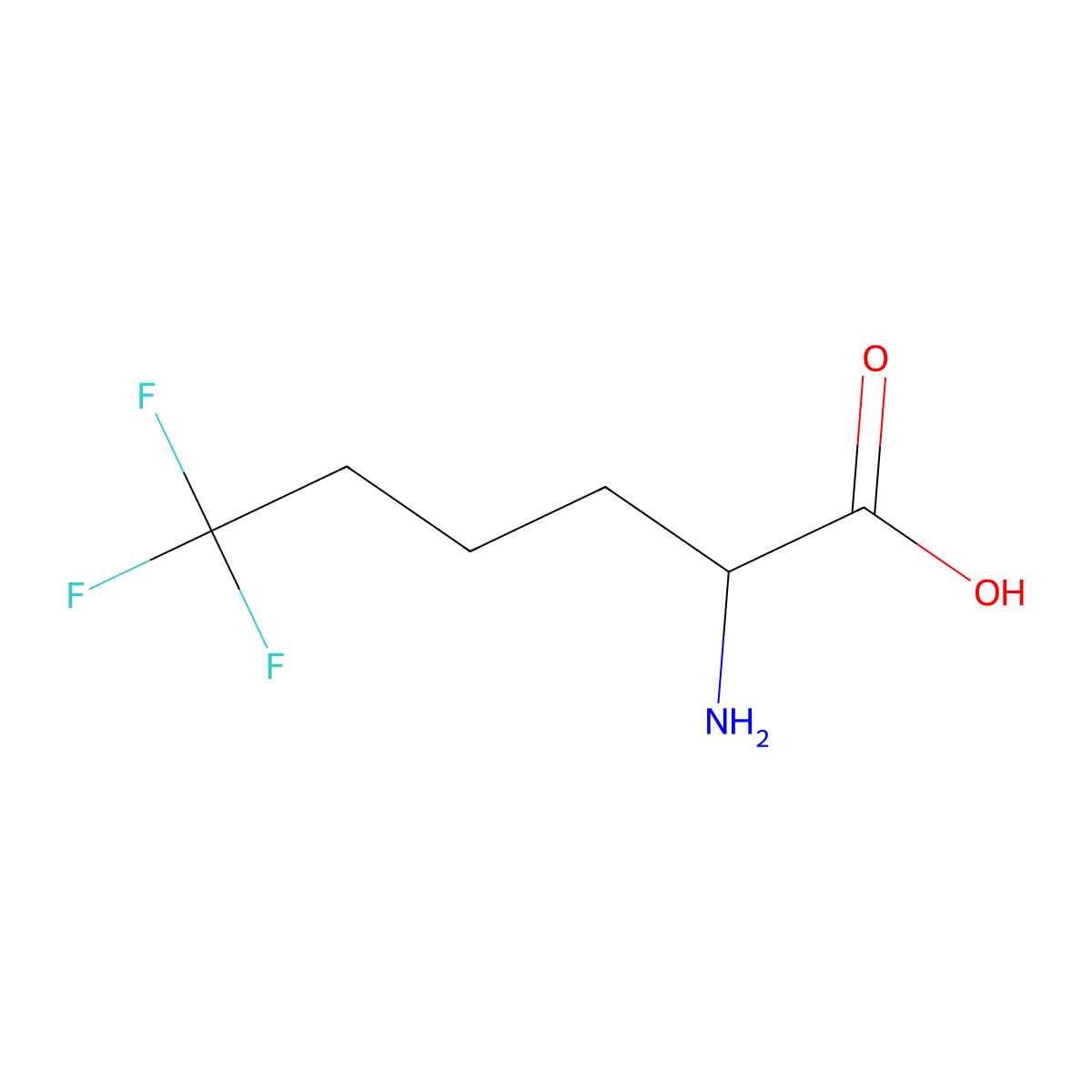 6,6,6-Trifluoro-DL-norleucine molecular structure, CAS 120200-04-6