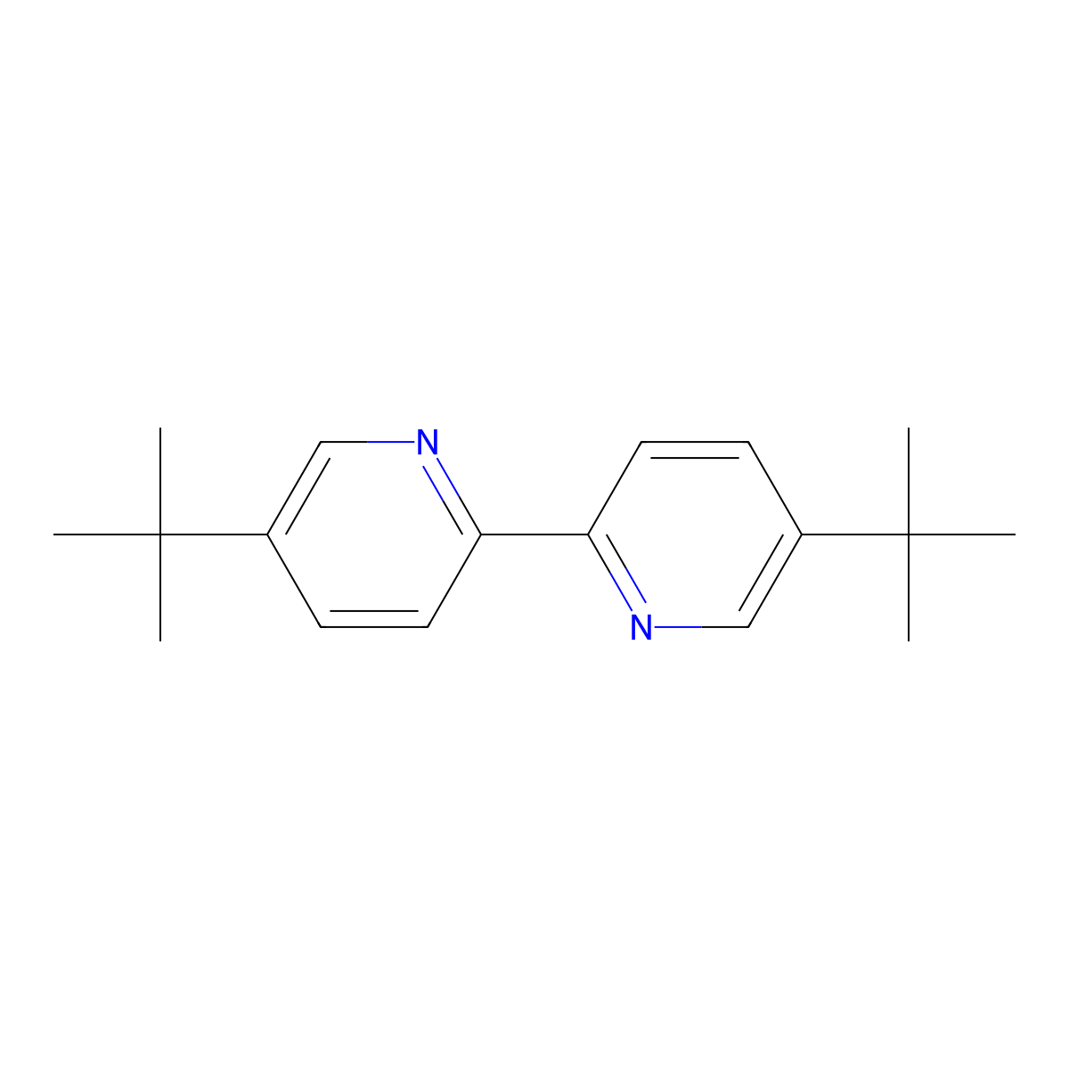 5,5'-Di-tert-butyl-2,2'-bipyridine molecular structure, CAS 1202019-92-8