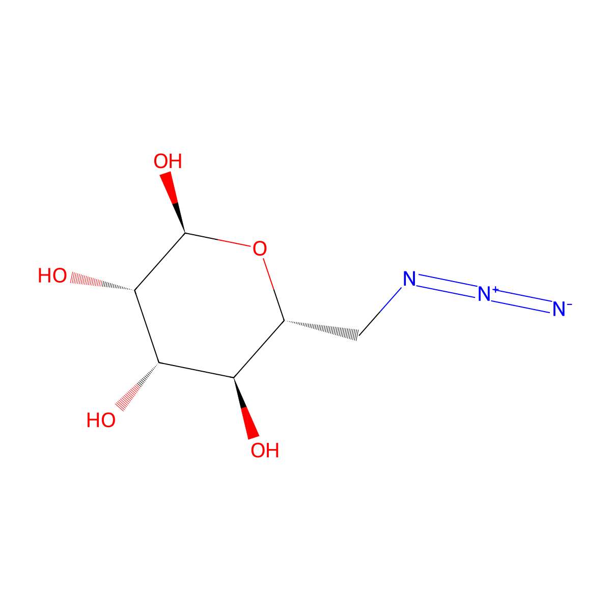 6-Azido-6-deoxy-alpha-D-mannopyranose molecular structure, CAS 120202-54-2