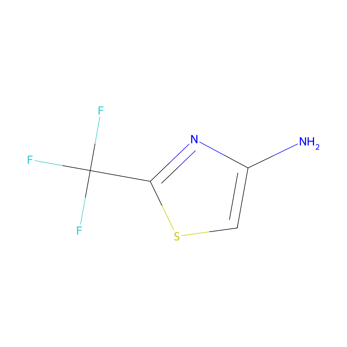 2-(Trifluoromethyl)thiazol-4-amine molecular structure, CAS 1202043-87-5