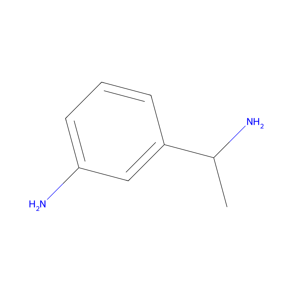 (R)-3-(1-aminoethyl)benzenamine molecular structure, CAS 1202057-39-3
