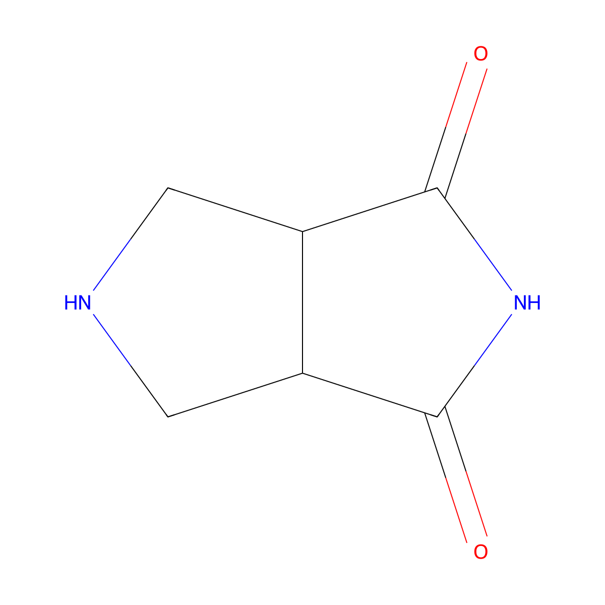 Perhydropyrrolo(3,4-c)pyrrole-1,3-dione molecular structure, CAS 1202067-90-0