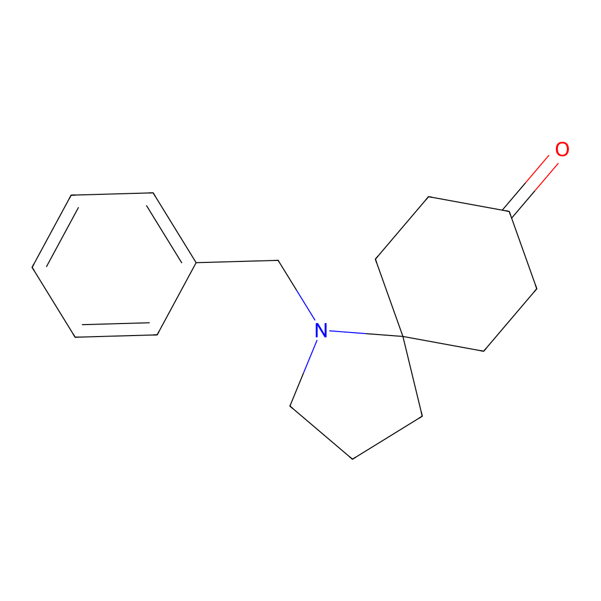 1-Benzyl-1-azaspiro[4.5]decan-8-one molecular structure, CAS 1202072-52-3
