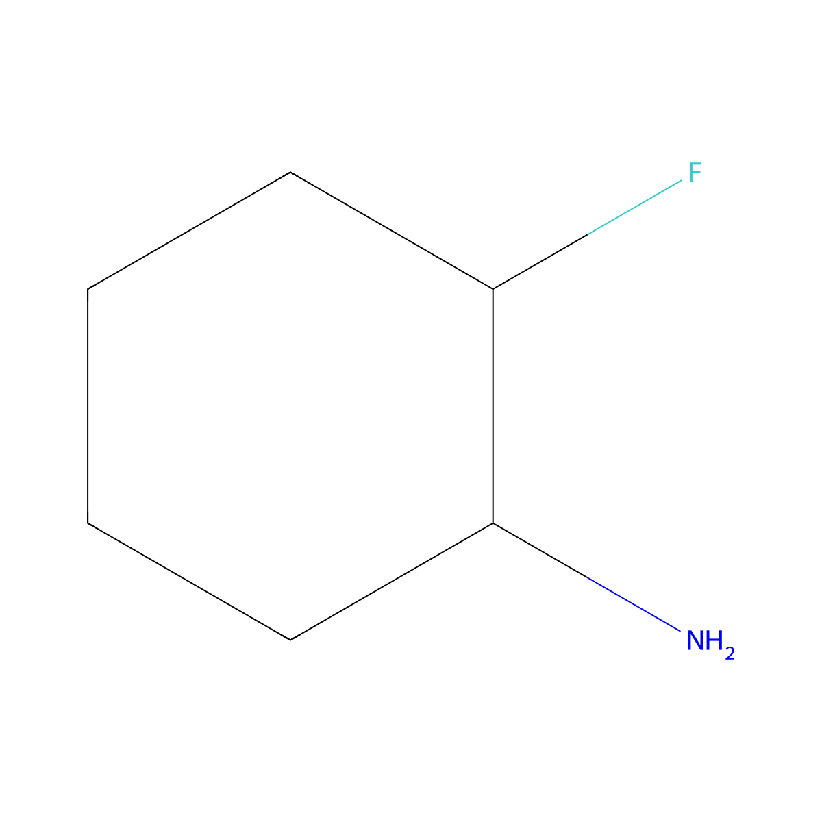 (1S,2S)-2-fluorocyclohexan-1-amine molecular structure, CAS 1202171-77-4
