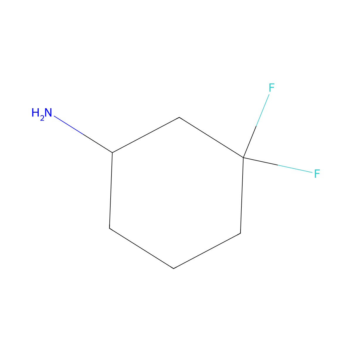 (1S)-3,3-Difluorocyclohexan-1-amine molecular structure, CAS 1202174-18-2