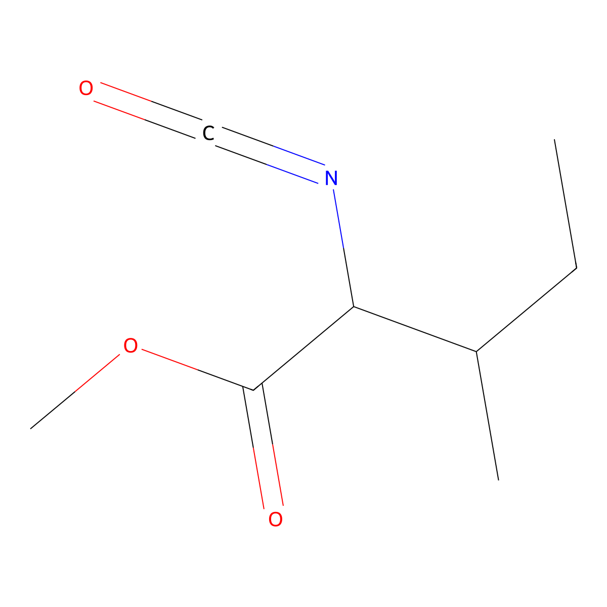 (2S,3S)-2-Isocyanato-3-methylvaleric Acid Methyl Ester molecular structure, CAS 120219-17-2