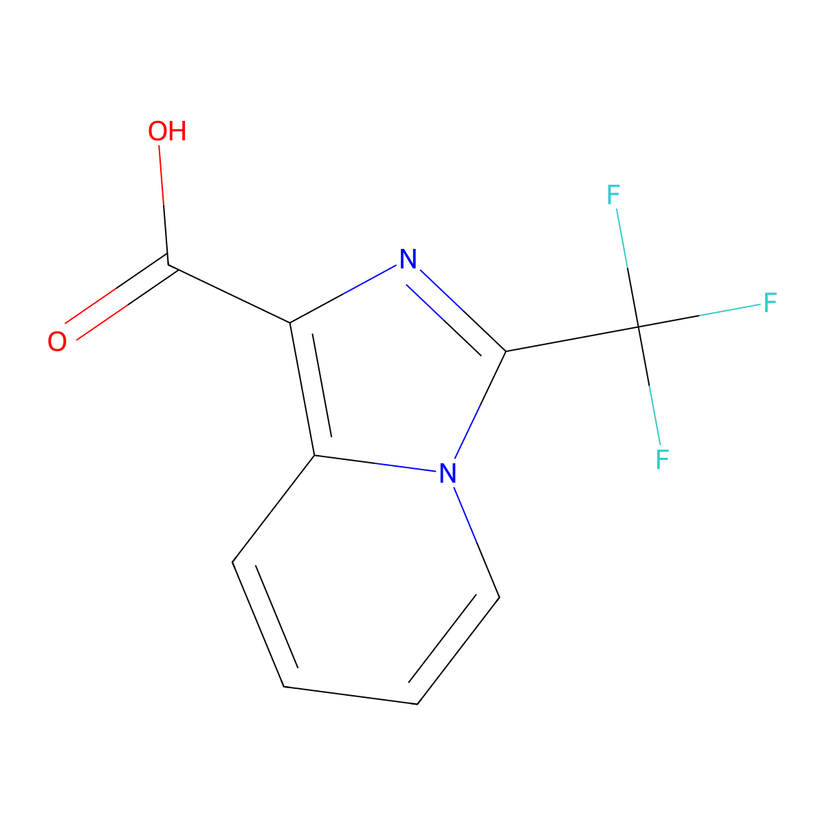 3-(Trifluoromethyl)imidazo[1,5-a]pyridine-1-carboxylic acid molecular structure, CAS 120221-68-3