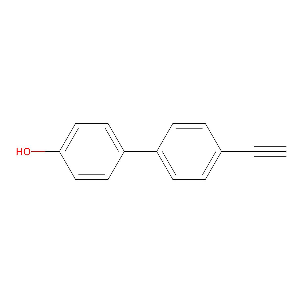 4'-Ethynyl-[1,1'-biphenyl]-4-ol molecular structure, CAS 1202355-37-0