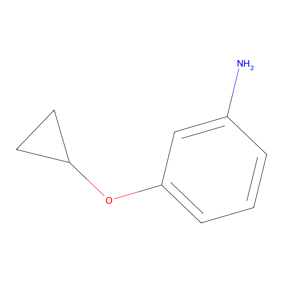 3-Cyclopropoxyaniline molecular structure, CAS 1202359-26-9