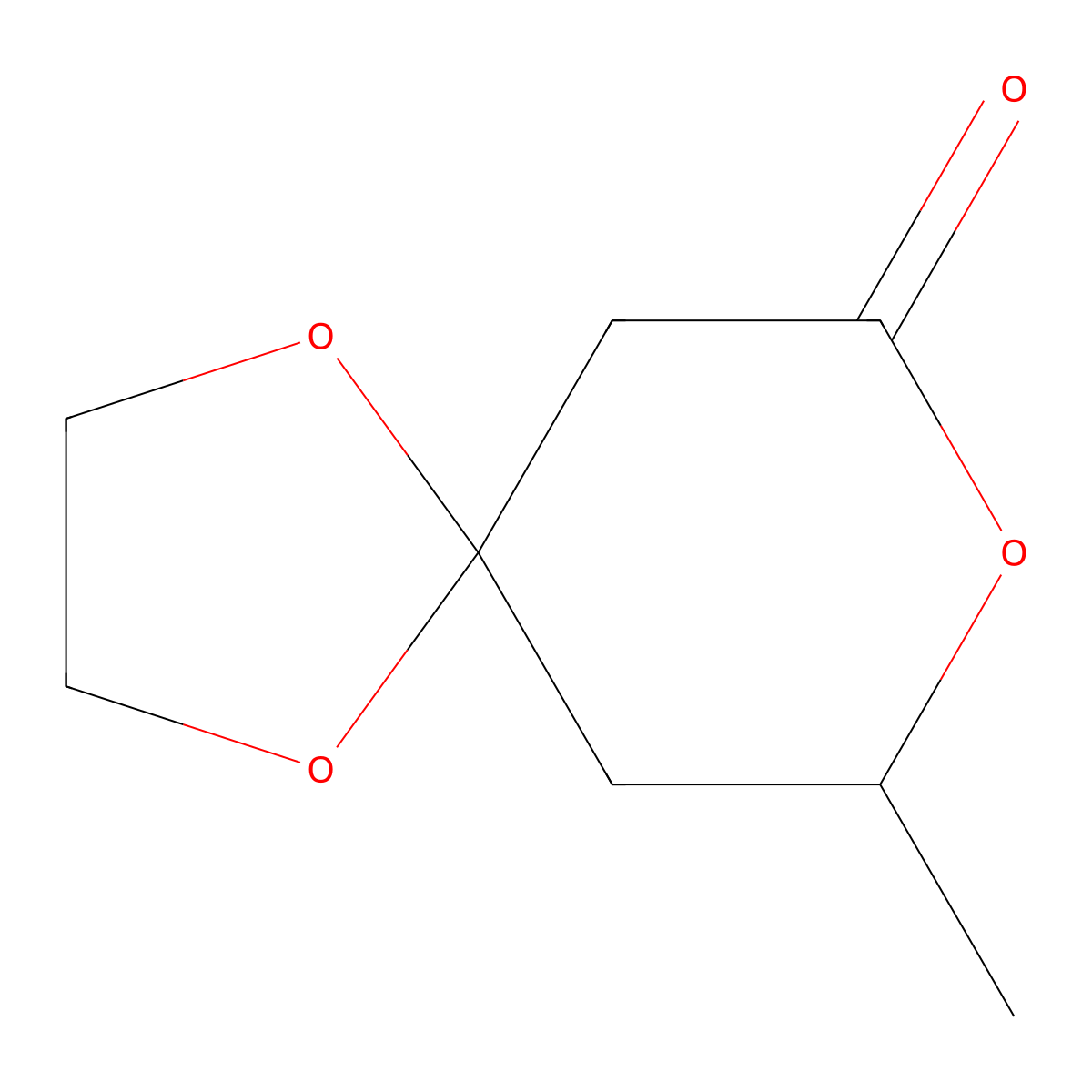 (S)-9-Methyl-1,4,8-trioxaspiro[4.5]decan-7-one molecular structure, CAS 1202377-91-0
