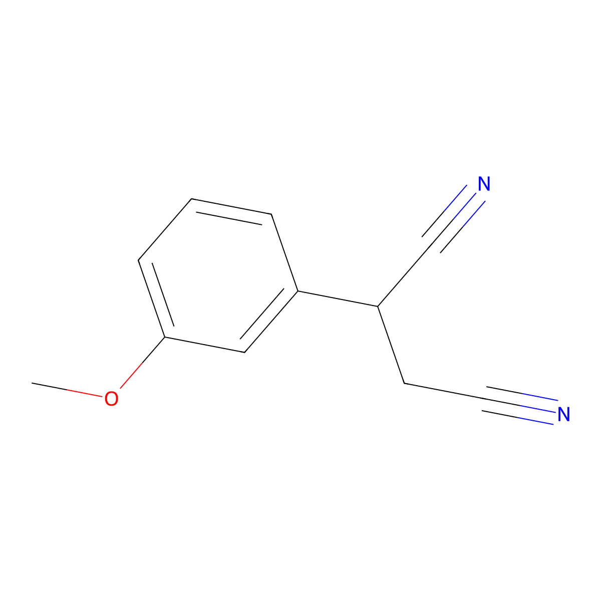 2-(3-Methoxy-phenyl)-succinonitrile molecular structure, CAS 120238-17-7
