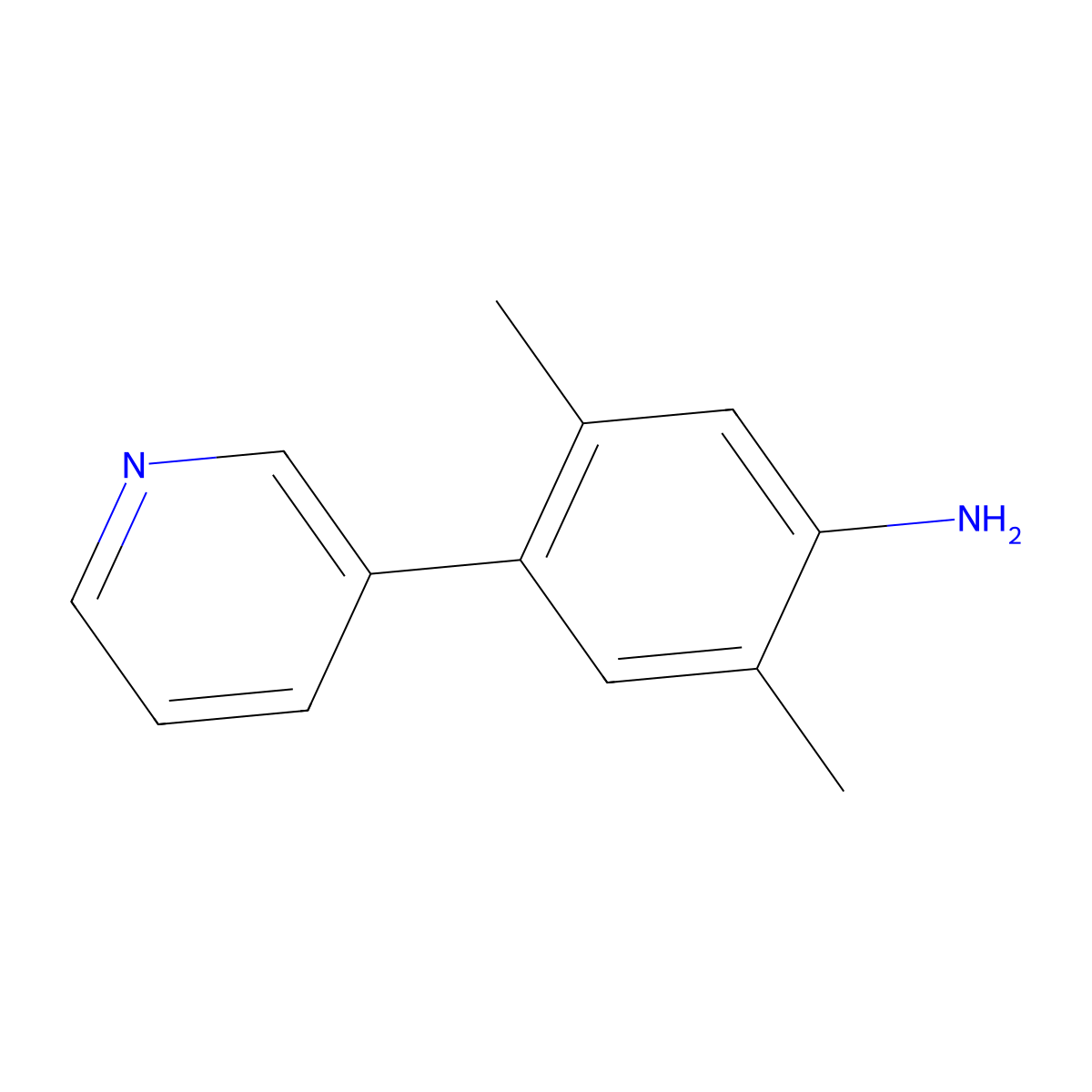2,5-Dimethyl-4-(pyridin-3-yl)aniline molecular structure, CAS 1202389-27-2