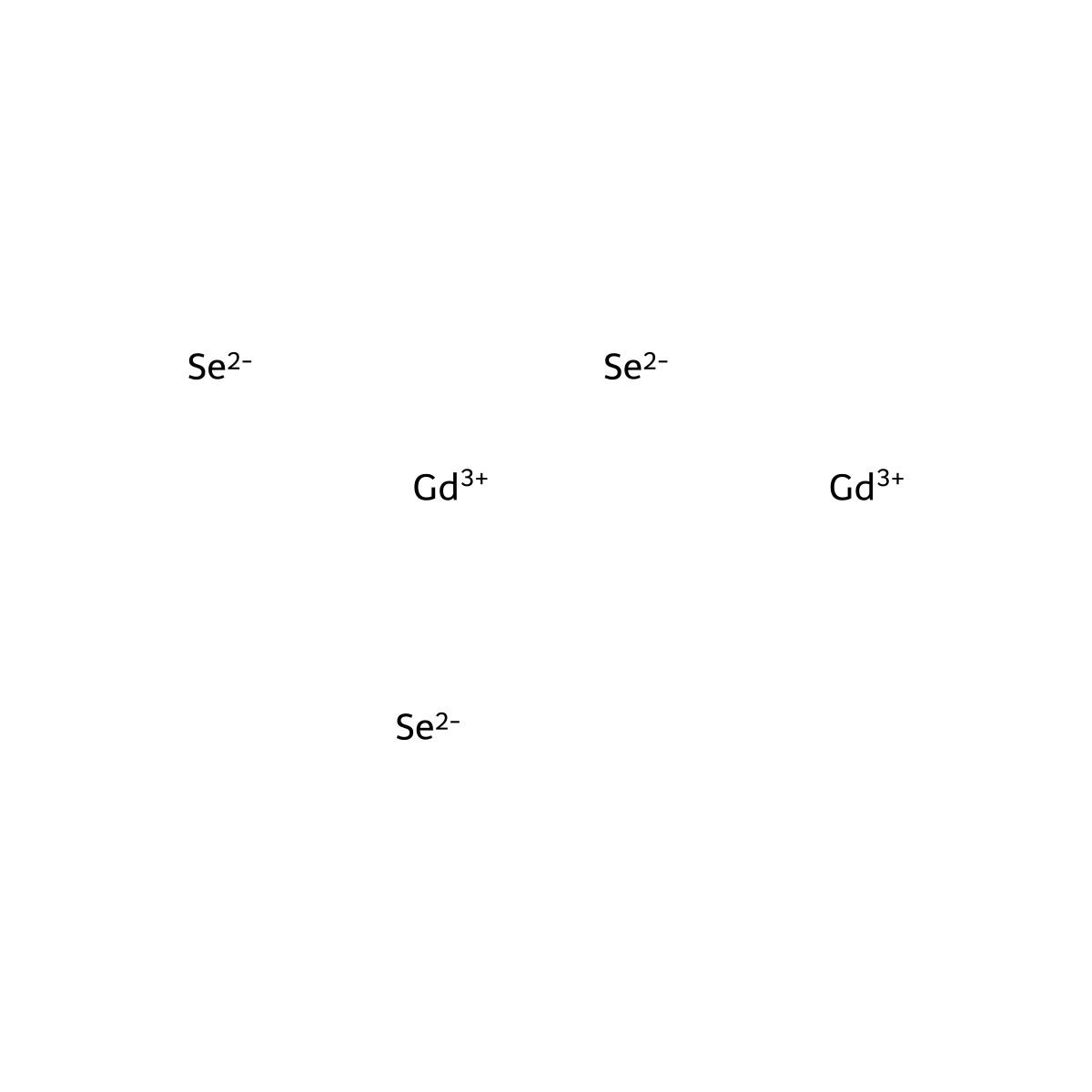 Gadolinium selenide (Gd2Se3) molecular structure, CAS 12024-90-7