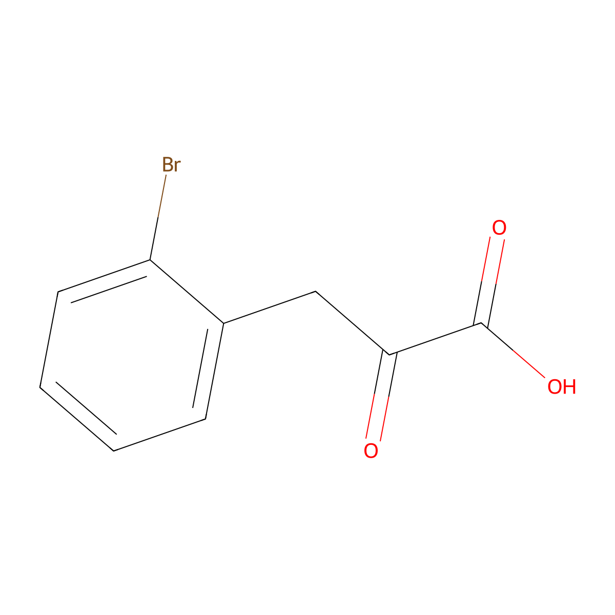 3-(2-Bromophenyl)-2-oxopropanoic acid molecular structure, CAS 120240-65-5