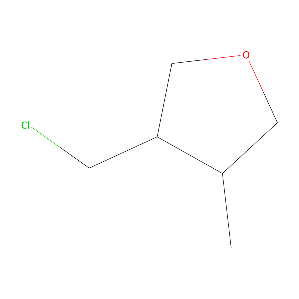 3-(Chloromethyl)-4-methyltetrahydrofuran molecular structure, CAS 1202400-53-0