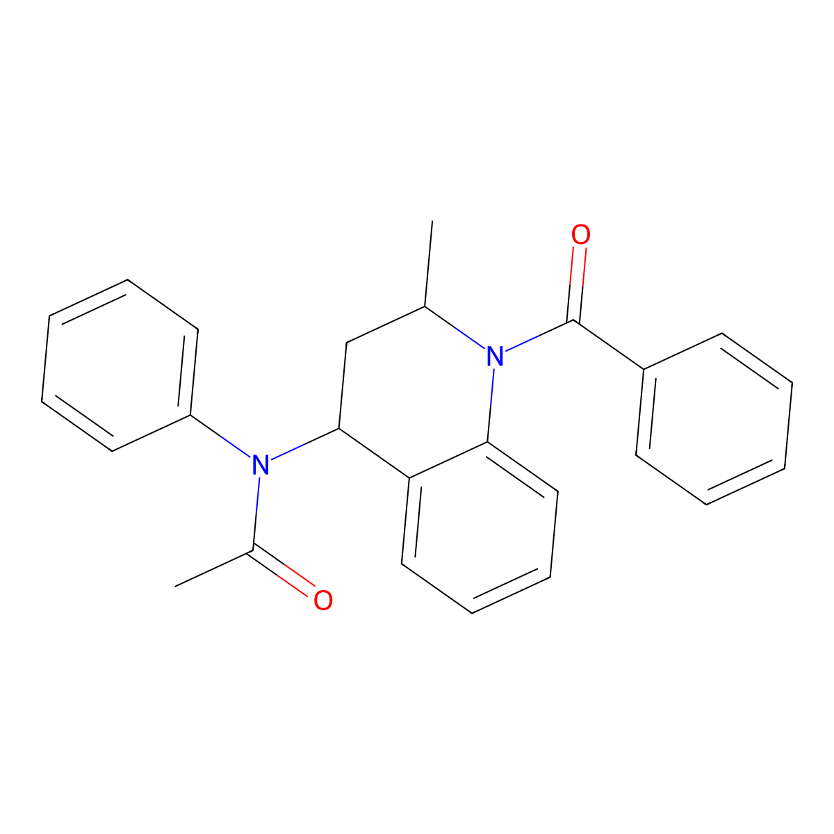 N-(1-Benzoyl-2-methyl-1,2,3,4-tetrahydro-quinolin-4-yl)-N-phenyl-acetamide molecular structure, CAS 1202402-30-9