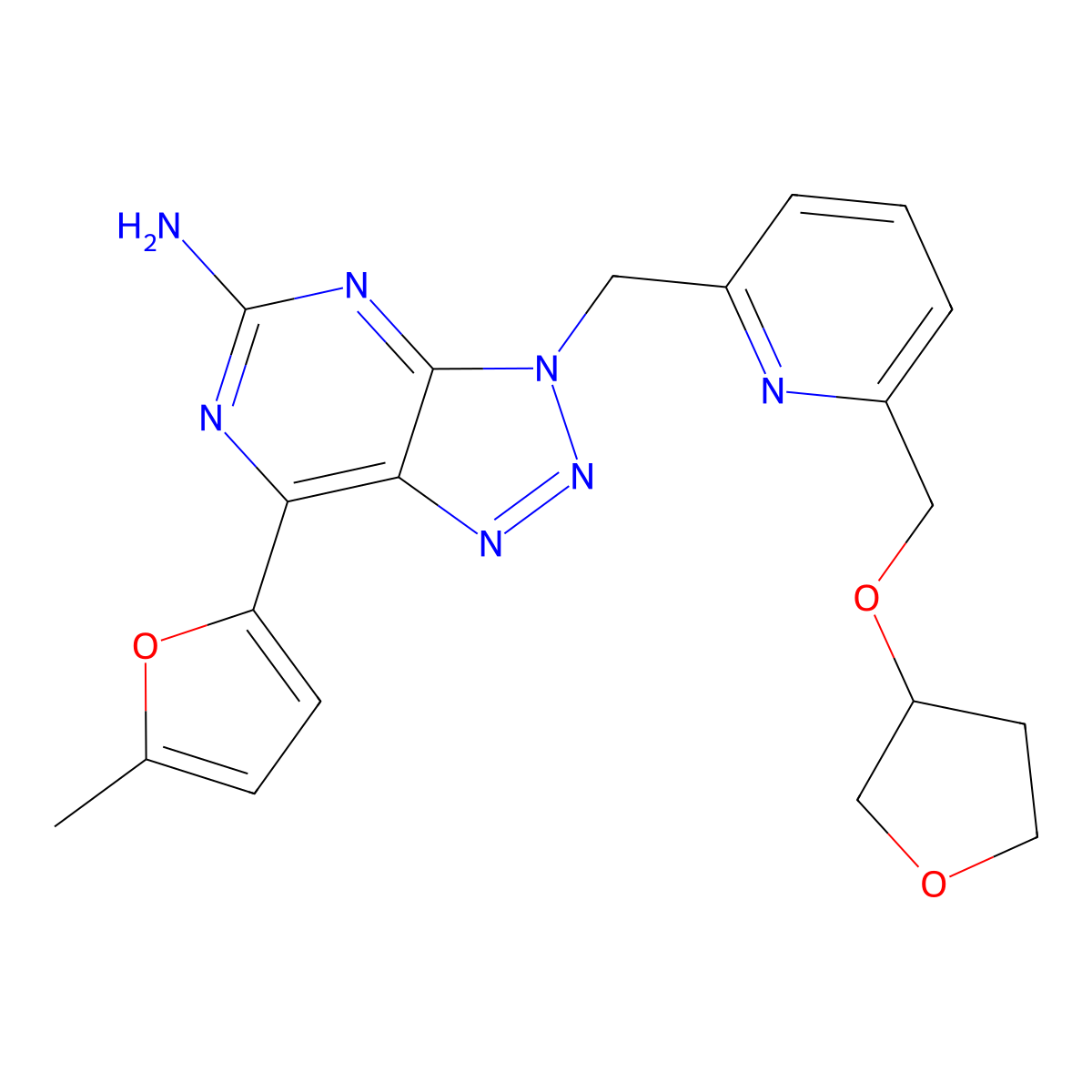 Ciforadenant molecular structure, CAS 1202402-40-1