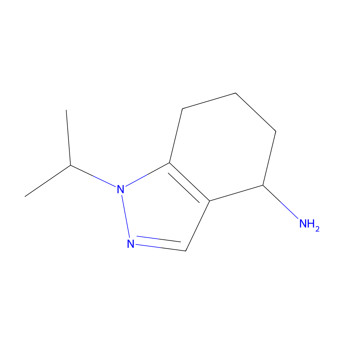 1-(Propan-2-yl)-4,5,6,7-tetrahydro-1H-indazol-4-amine molecular structure, CAS 1202411-49-1