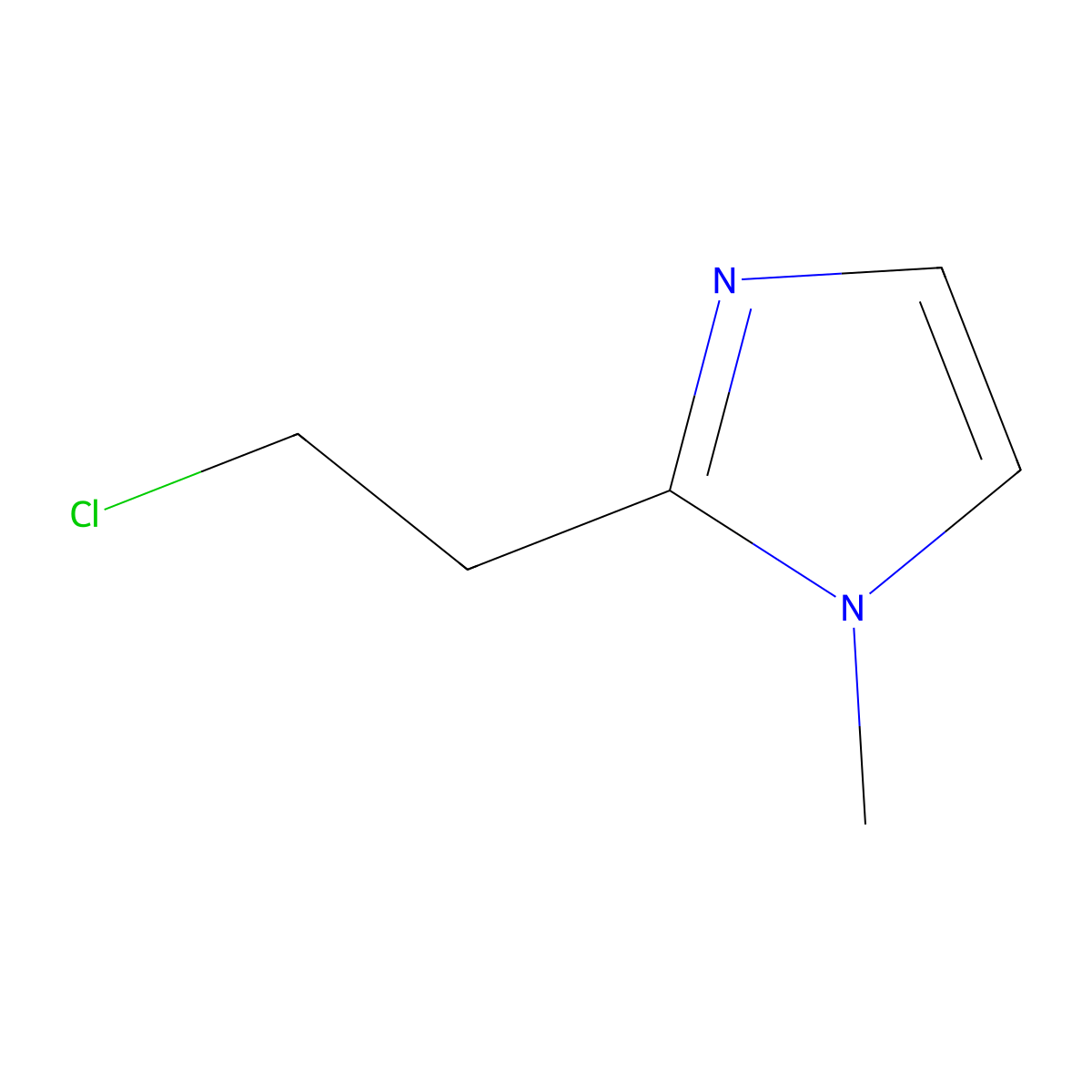 2-(2-chloroethyl)-1-methyl-1H-imidazole molecular structure, CAS 1202458-93-2