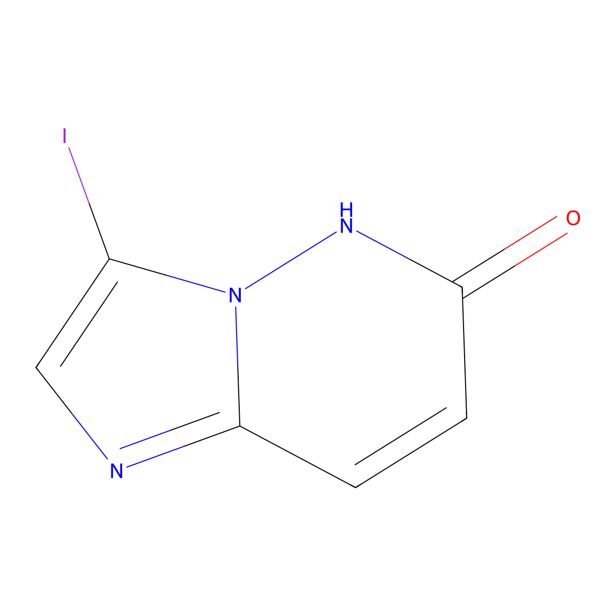 3-Iodoimidazo[1,2-b]pyridazin-6(5H)-one molecular structure, CAS 1202493-40-0