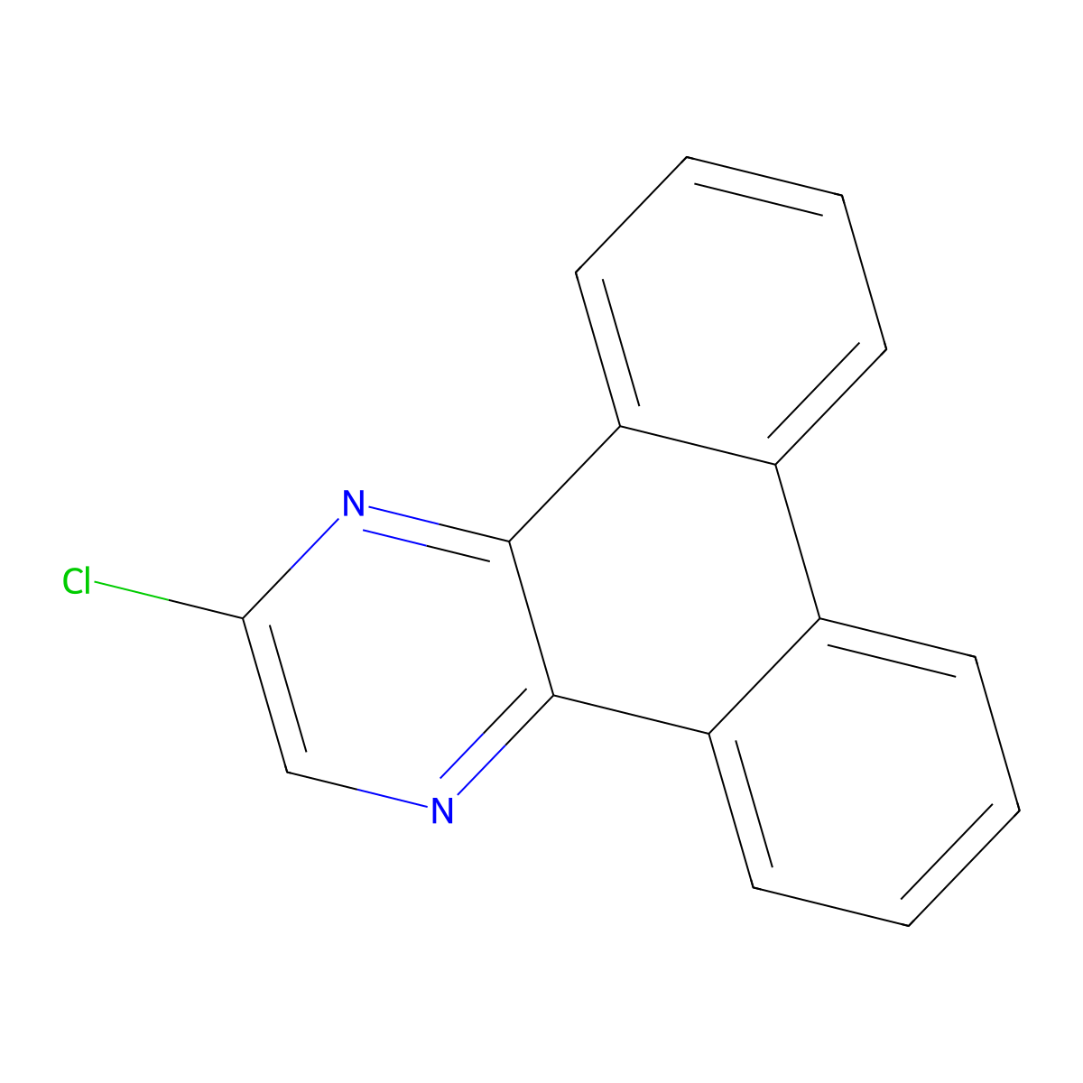 2-Chlorodibenzo[f,h]quinoxaline molecular structure, CAS 1202564-31-5