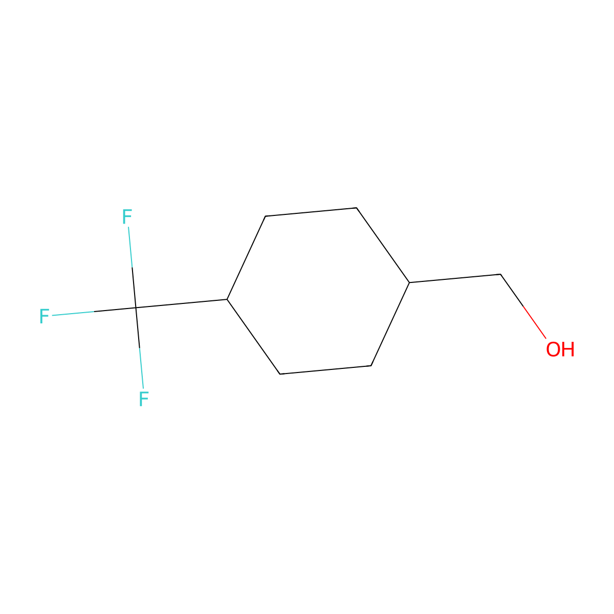[4-(Trifluoromethyl)cyclohexyl]methanol molecular structure, CAS 1202577-61-4