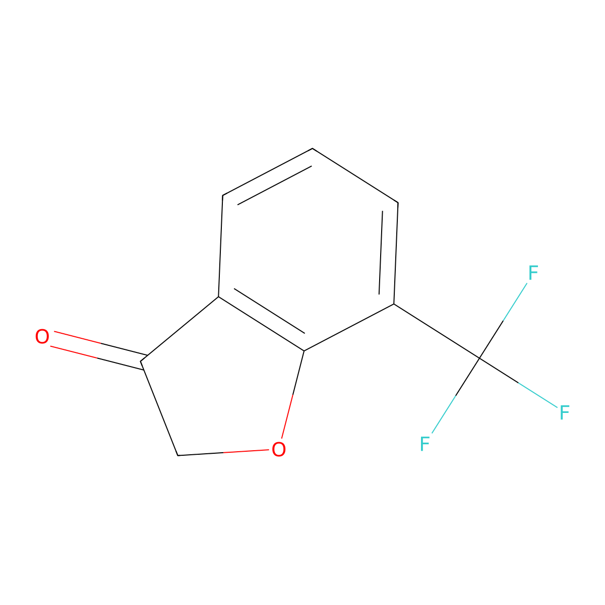 3(2H)-Benzofuranone, 7-(trifluoromethyl)- molecular structure, CAS 1202577-68-1