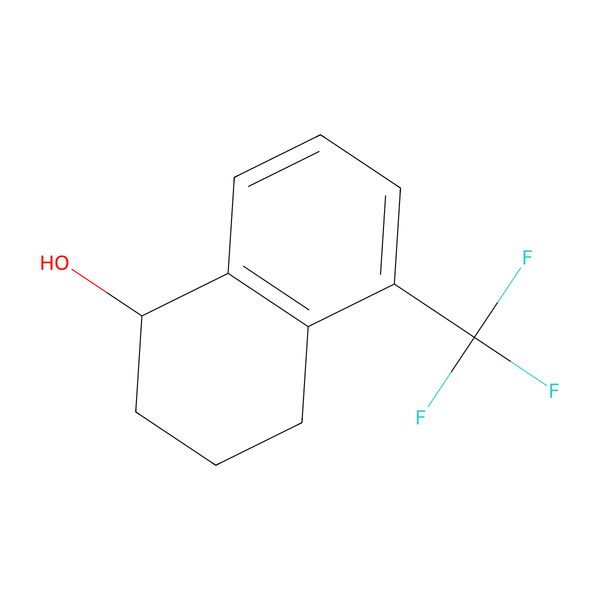 5-(Trifluoromethyl)-1,2,3,4-tetrahydronaphthalen-1-ol molecular structure, CAS 1202577-72-7