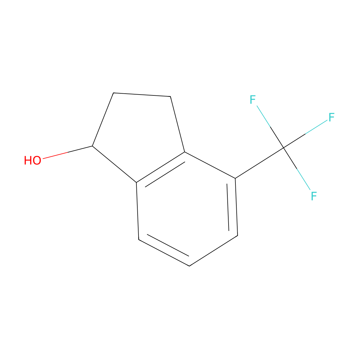 4-(Trifluoromethyl)-1-indanol molecular structure, CAS 1202577-87-4