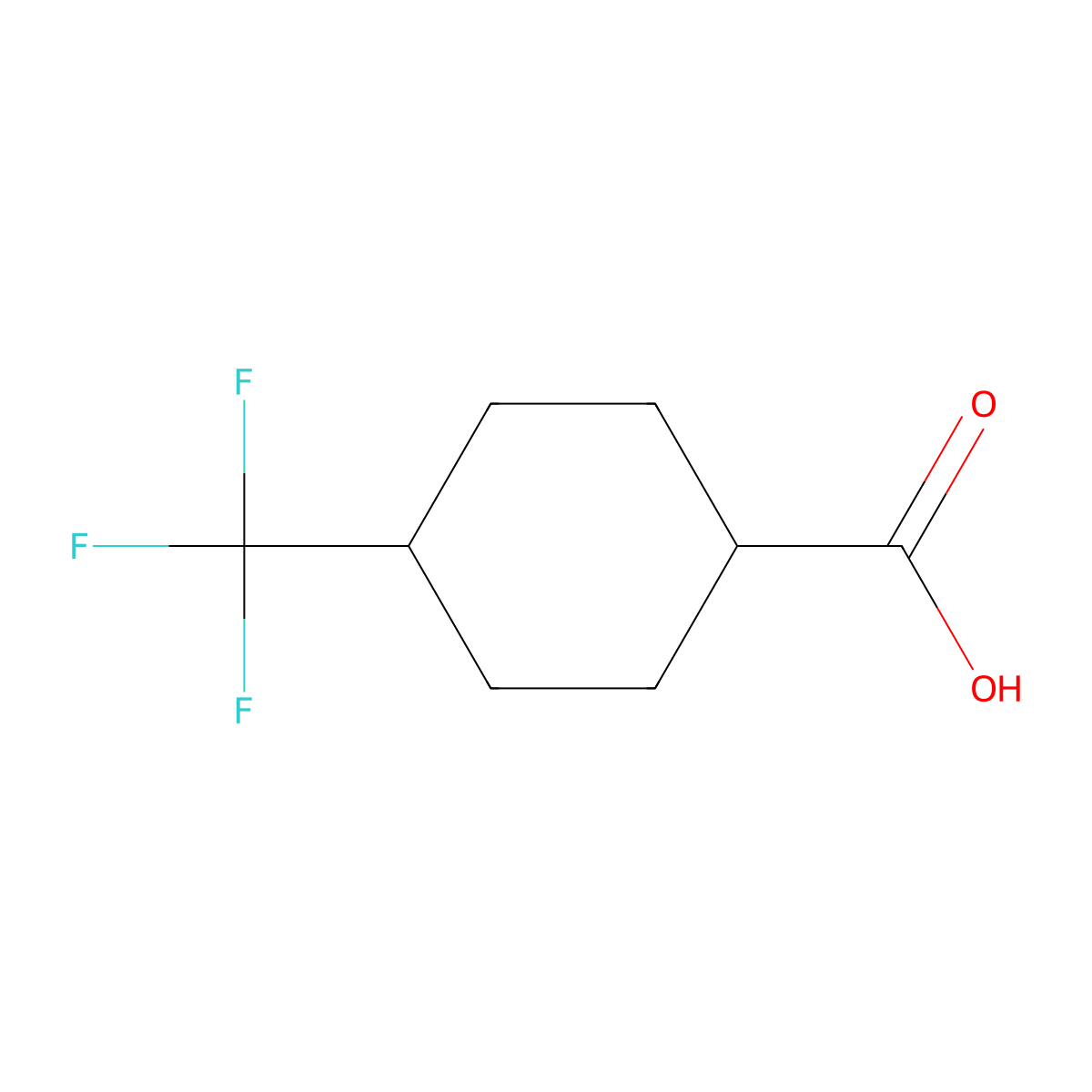 4-(Trifluoromethyl)cyclohexanecarboxylic acid molecular structure, CAS 1202578-27-5