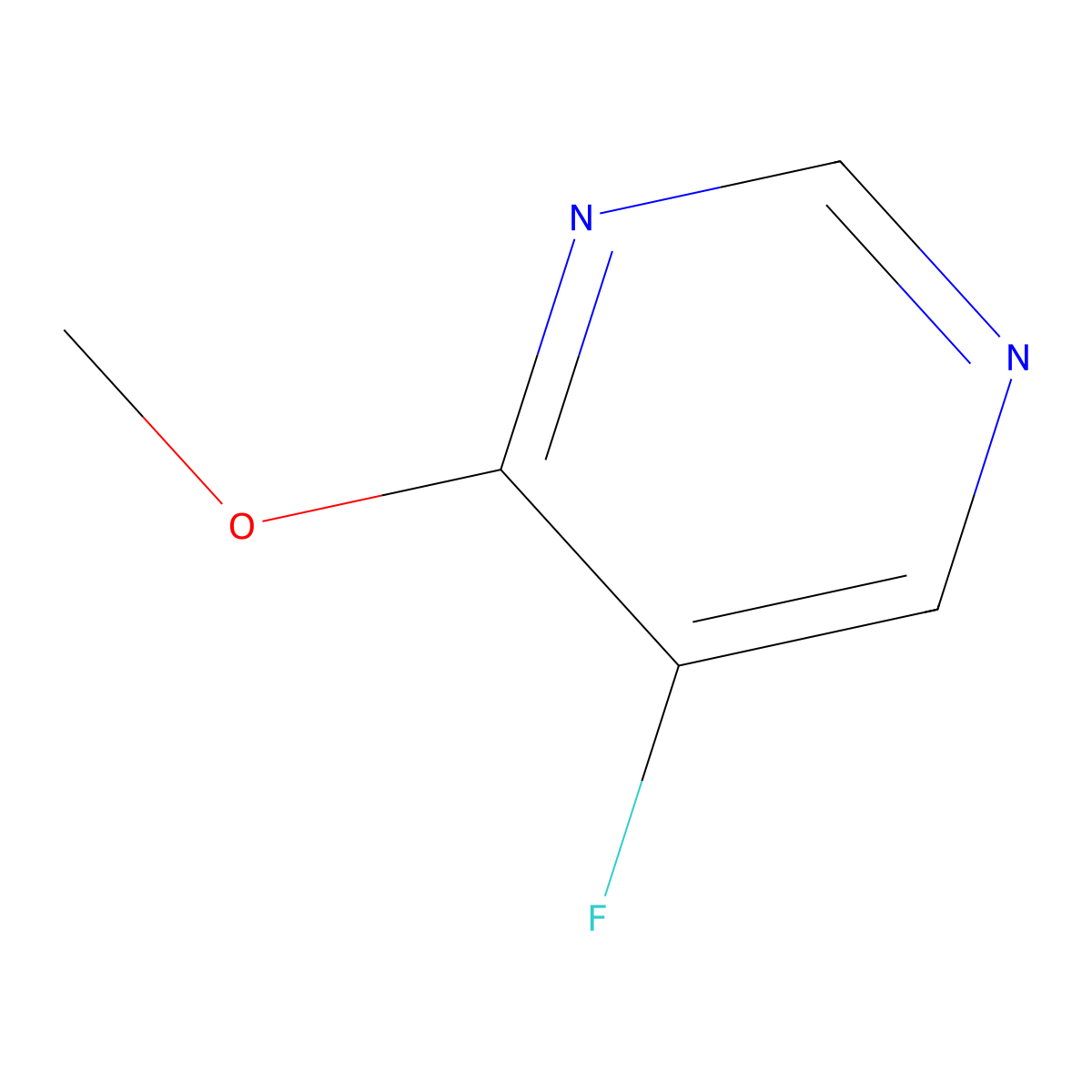 5-Fluoro-4-methoxypyrimidine molecular structure, CAS 120258-30-2