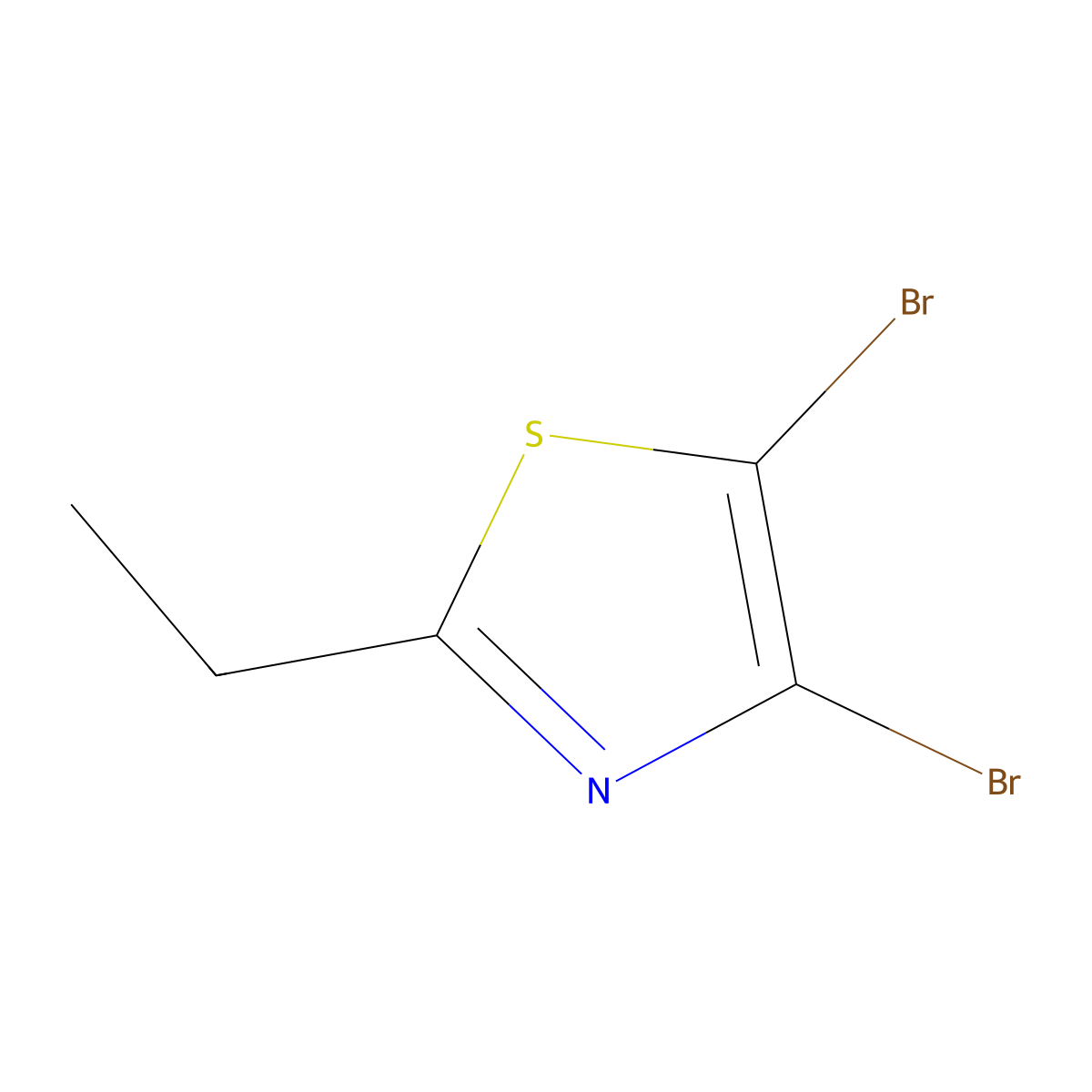 4,5-Dibromo-2-ethylthiazole molecular structure, CAS 120258-48-2