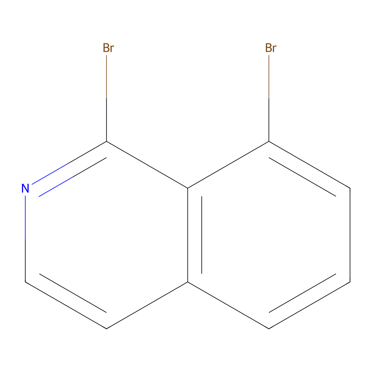 1,8-Dibromoisoquinoline molecular structure, CAS 120258-67-5