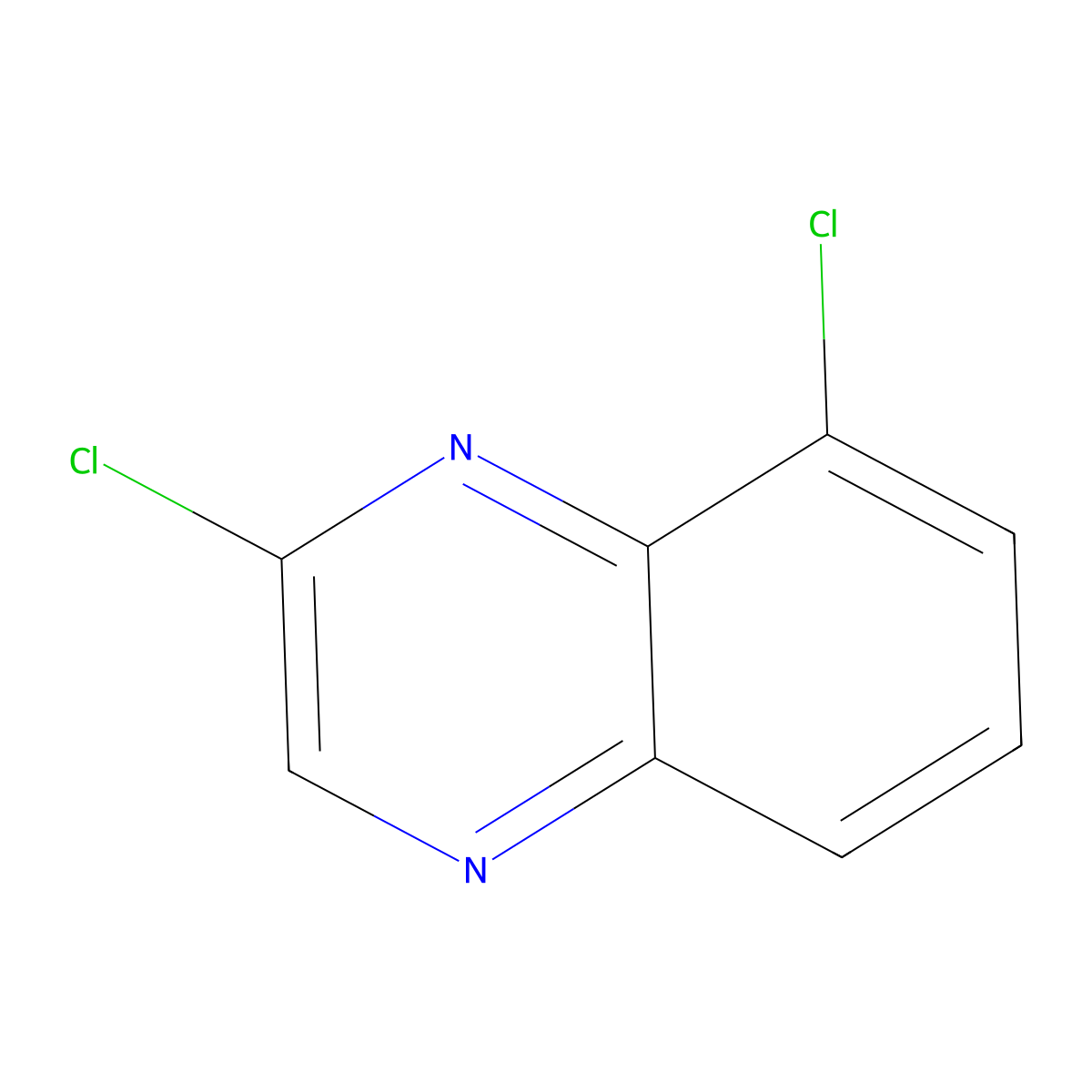 2,8-Dichloroquinoxaline molecular structure, CAS 120258-69-7