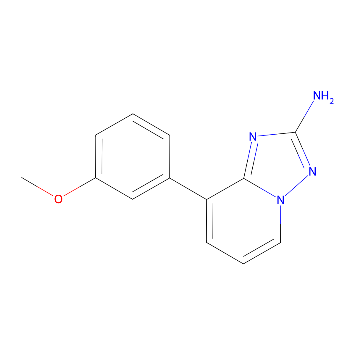 8-(3-Methoxyphenyl)-[1,2,4]triazolo[1,5-a]pyridin-2-ylamine molecular structure, CAS 1202616-60-1