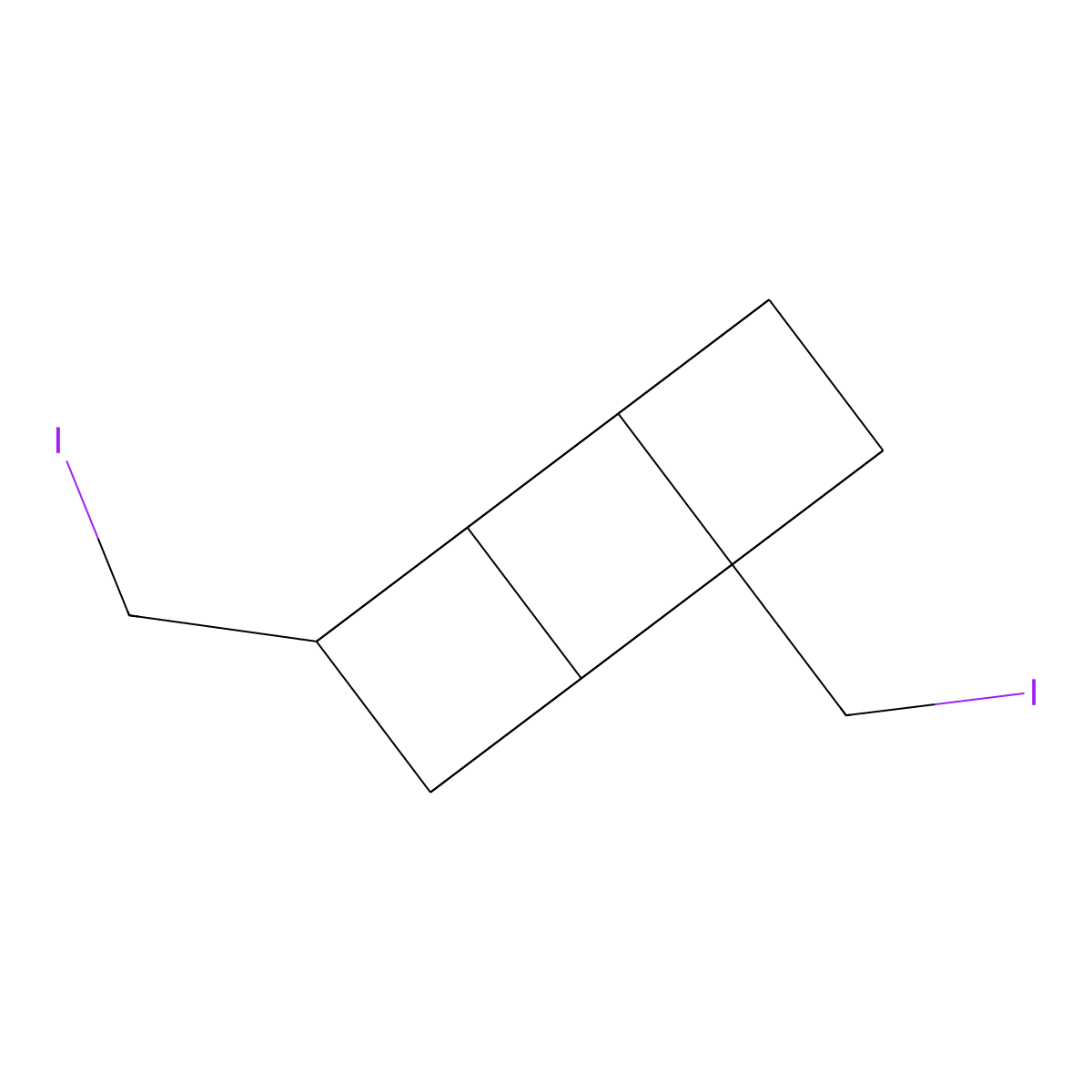 1,4-Bis(iodomethyl)cubane molecular structure, CAS 1202641-42-6