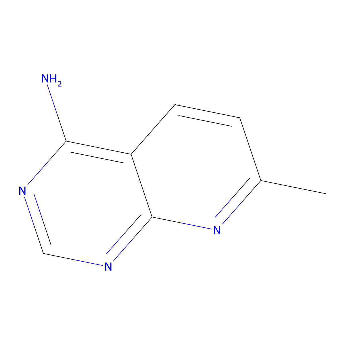 7-Methylpyrido[2,3-D]pyrimidin-4-amine molecular structure, CAS 120266-91-3