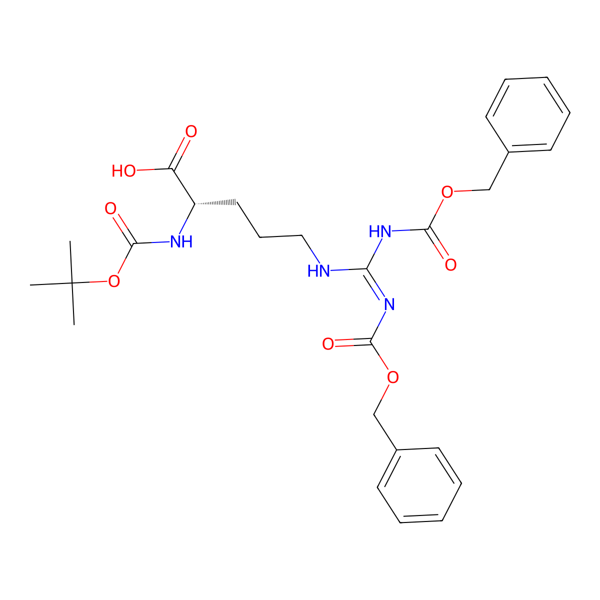 Boc-Arg(Z) 2-OH molecular structure, CAS 120267-95-0