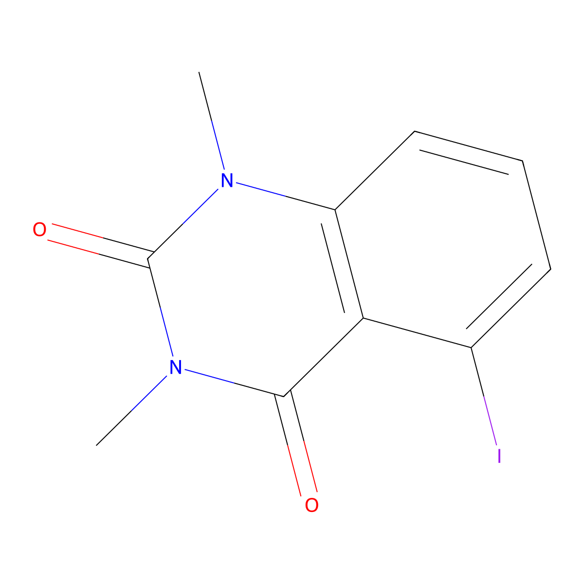 5-Iodo-1,3-dimethylquinazoline-2,4(1H,3H)-dione molecular structure, CAS 1202679-06-8