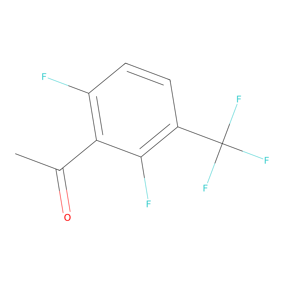 2',6'-Difluoro-3'-(trifluoromethyl)acetophenone molecular structure, CAS 1202679-47-7