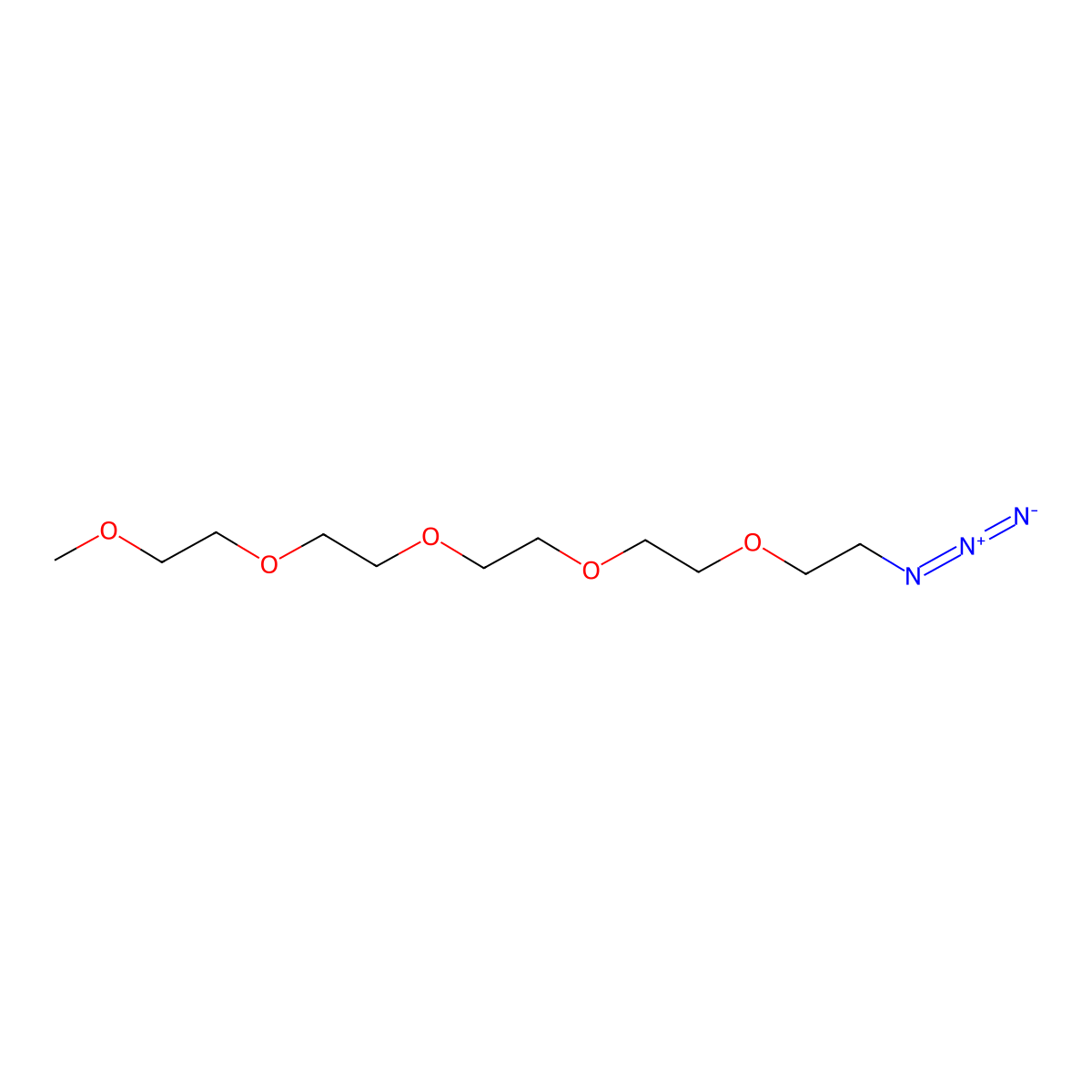 m-PEG5-azide molecular structure, CAS 1202681-04-6