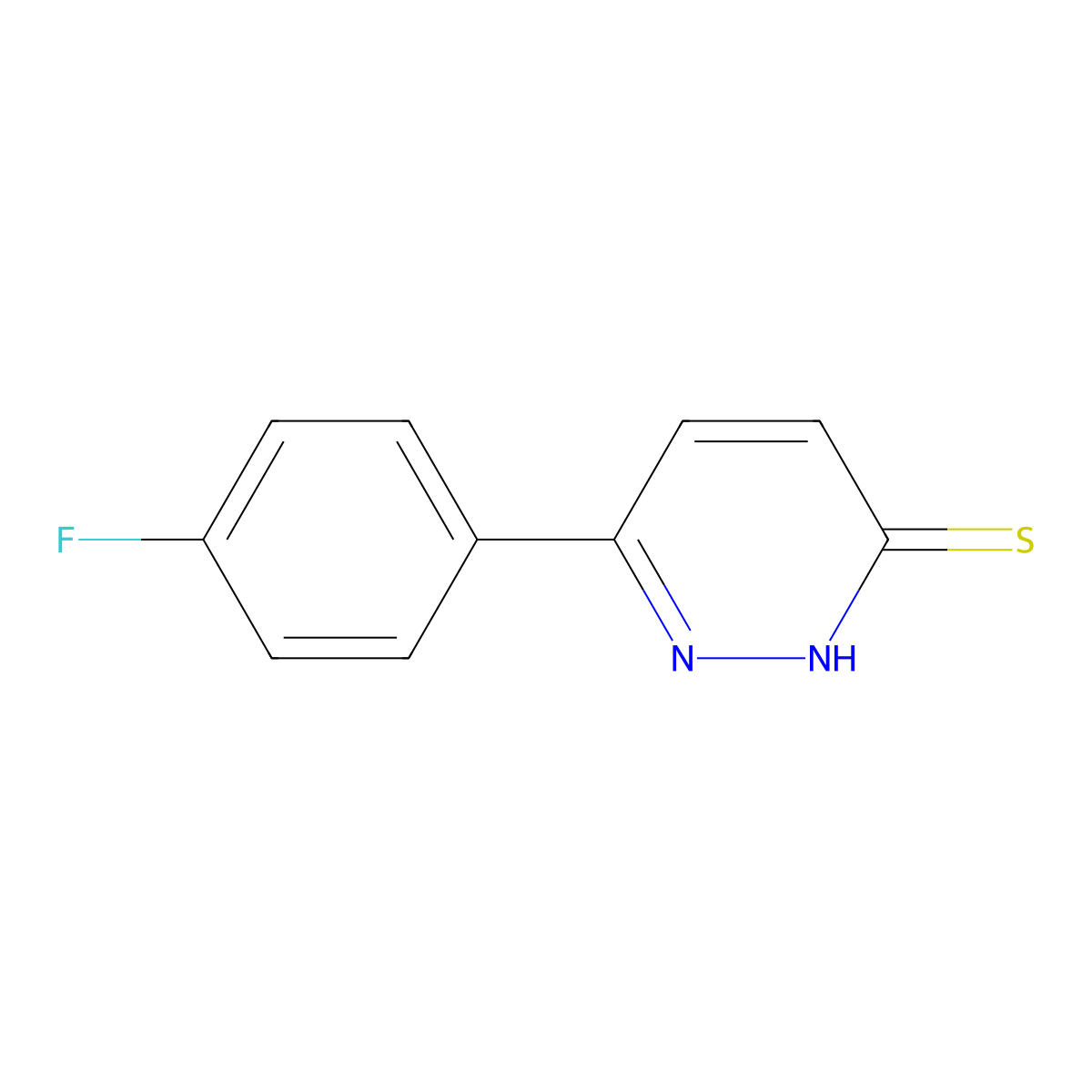 6-(4-Fluorophenyl)pyridazine-3-thiol molecular structure, CAS 1202742-12-8